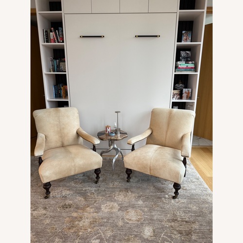 Used White Fur and Hide Armchair for sale on AptDeco