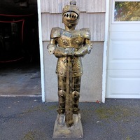 Vintage Repro Suit of Armor W Bronze Patina