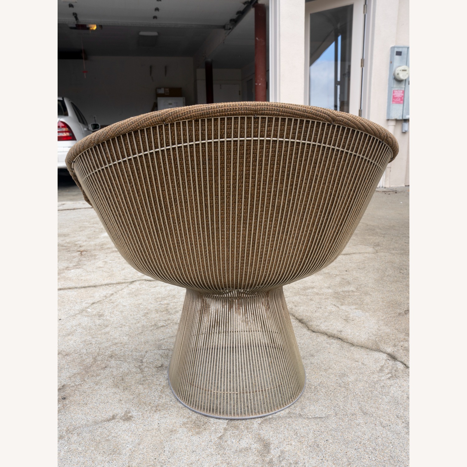 Knoll Planter Dark Brown Fabric Armchair - image-3