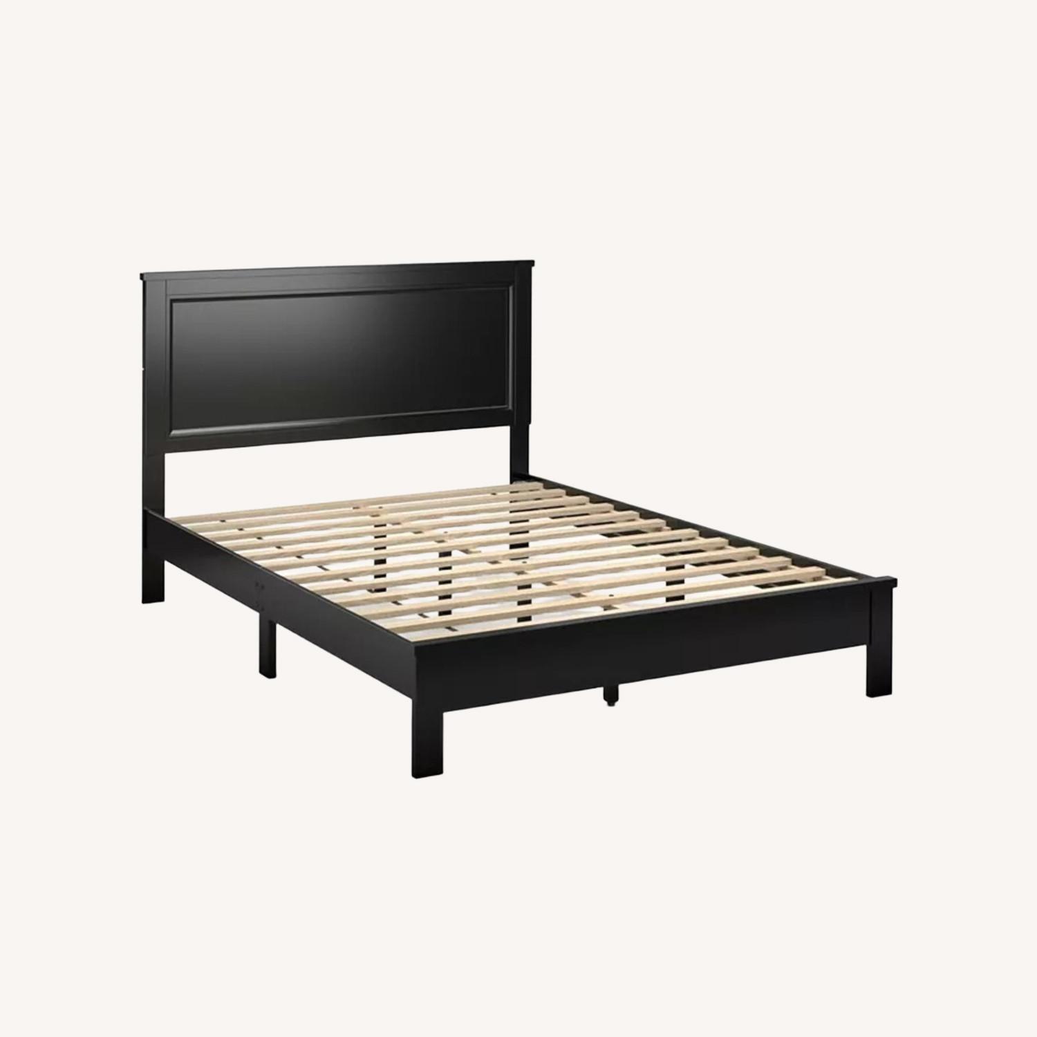 Macy's Dark Brown Wood Queen Bed - image-6