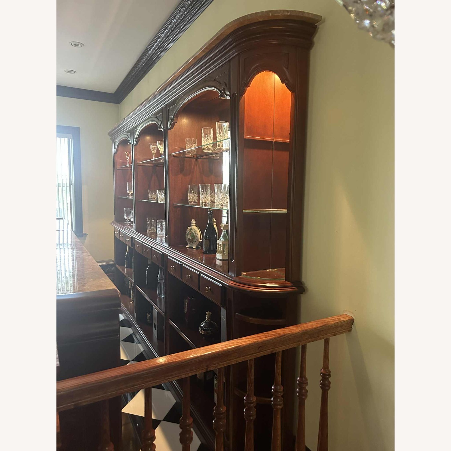 Exquisite Antique Louis XV Style Marble-Top Bar - image-4