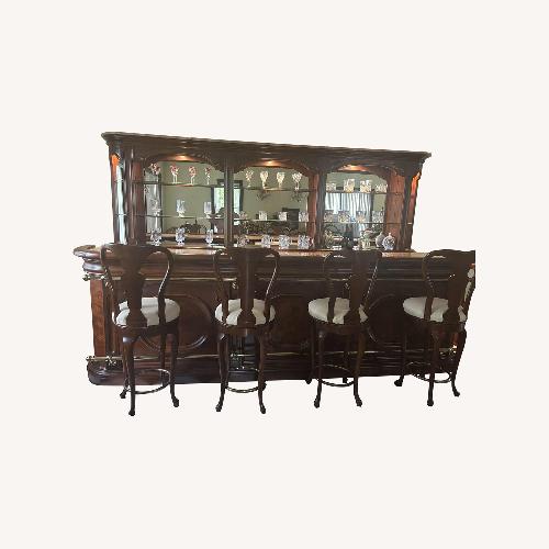 Used Exquisite Antique Louis XV Style Marble-Top Bar for sale on AptDeco