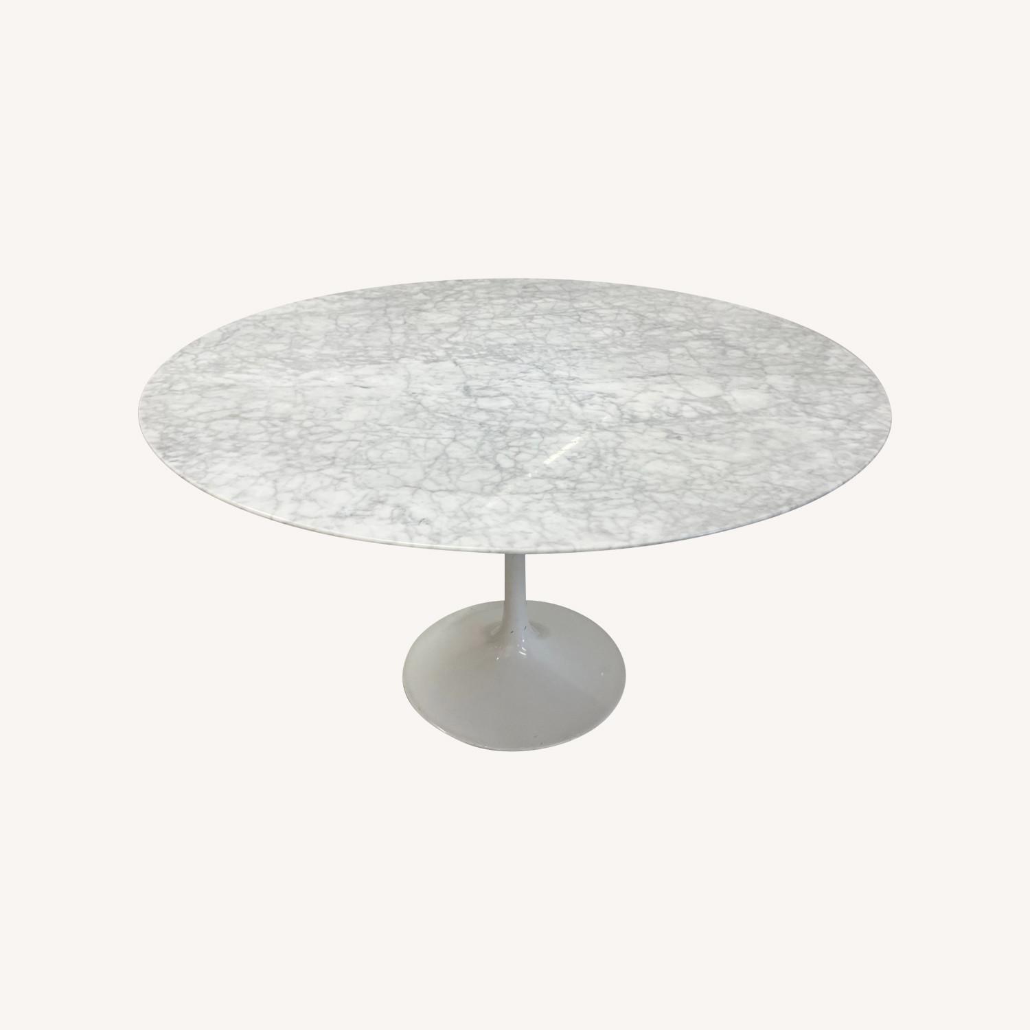 Rove Concepts White Marble Dining Set - image-0