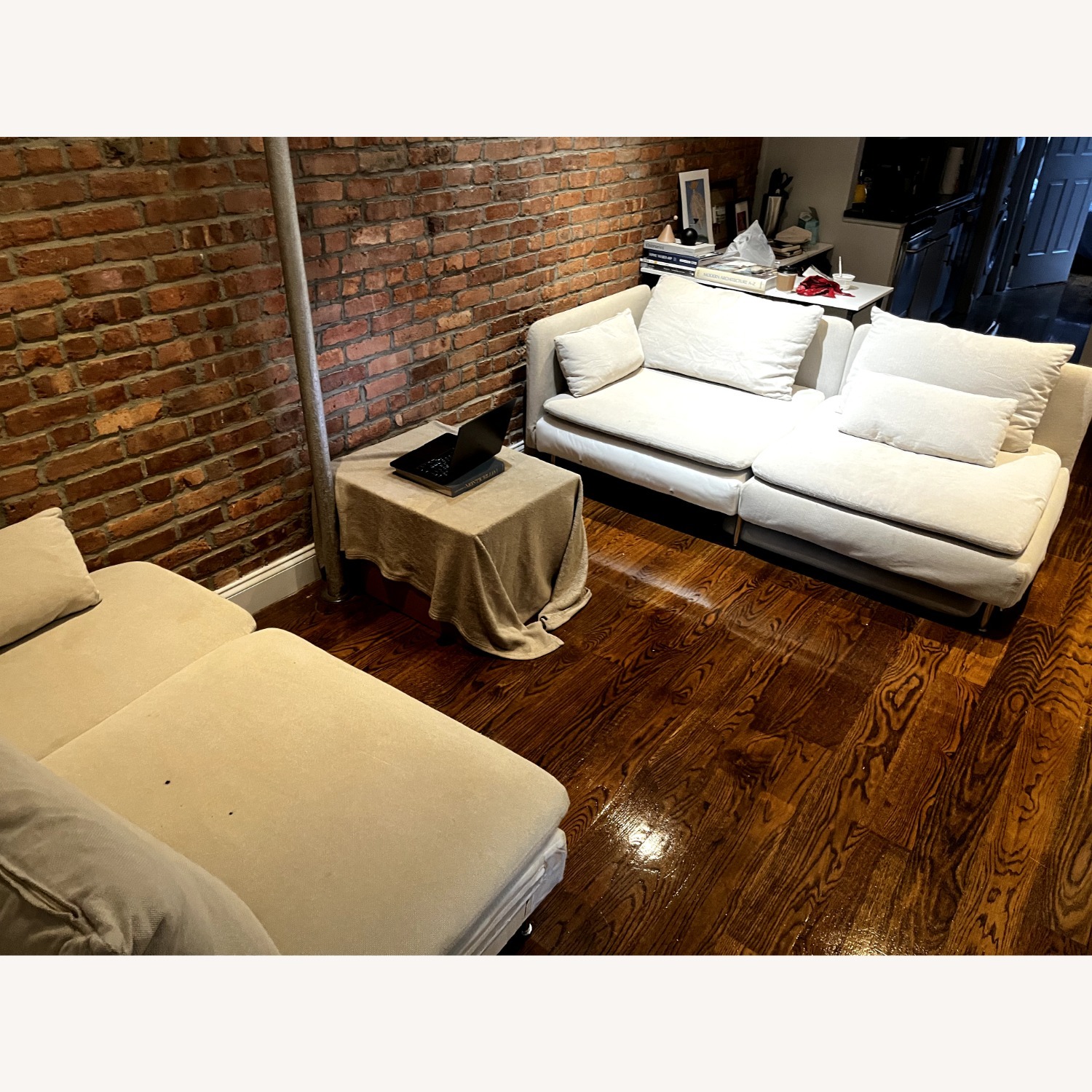 IKEA SÖDERHAMN White Fabric 3+ Piece Sectional - image-2