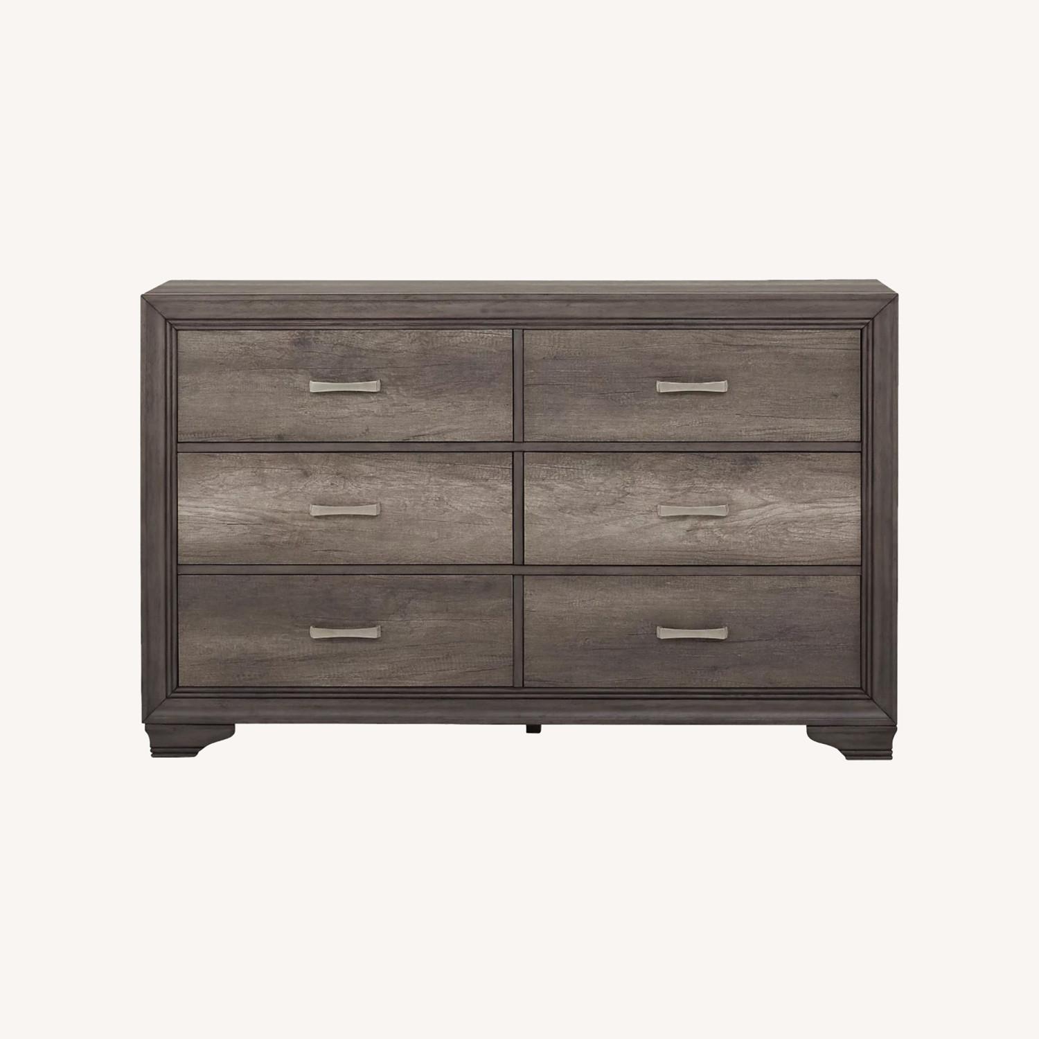 Rooms To Go Marlow Light Gray Wood Dresser - image-0