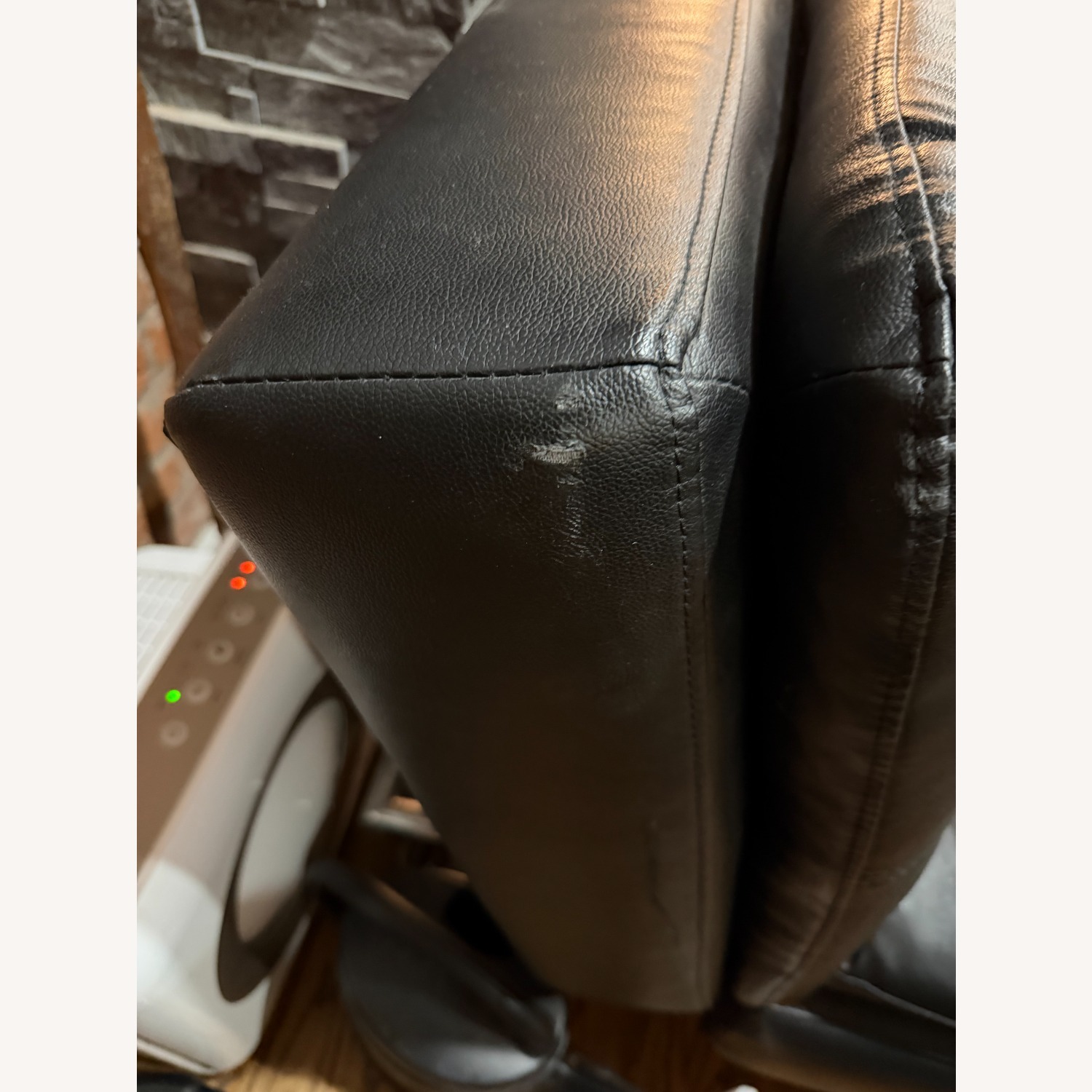 Lifestyle Solutions Black Leather Futon - image-4