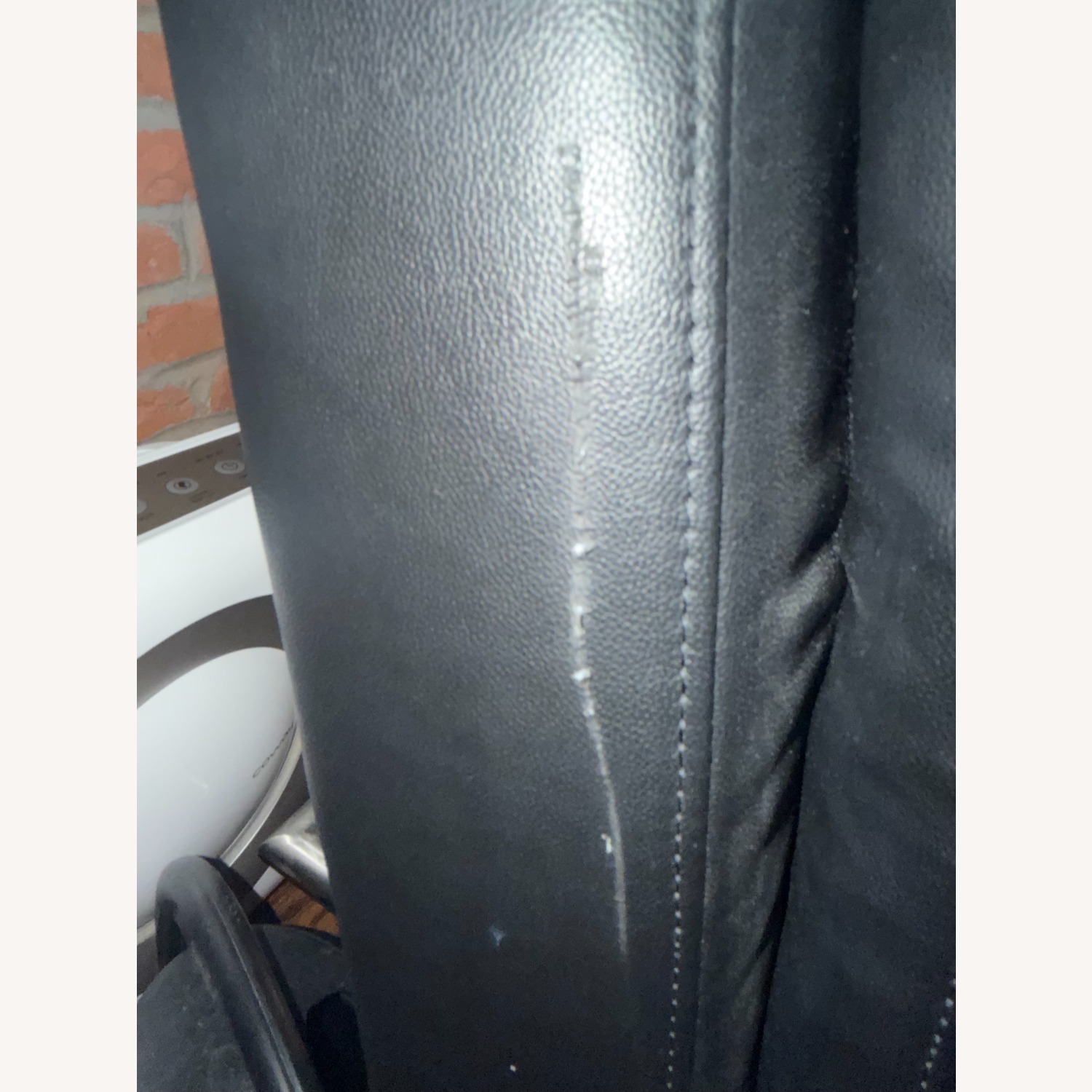 Lifestyle Solutions Black Leather Futon - image-5