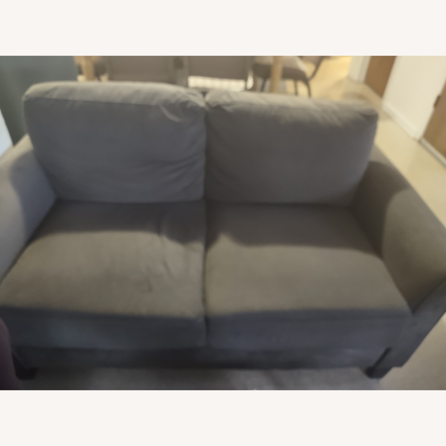 Lourdez Brown Microfiber Couch - image-1