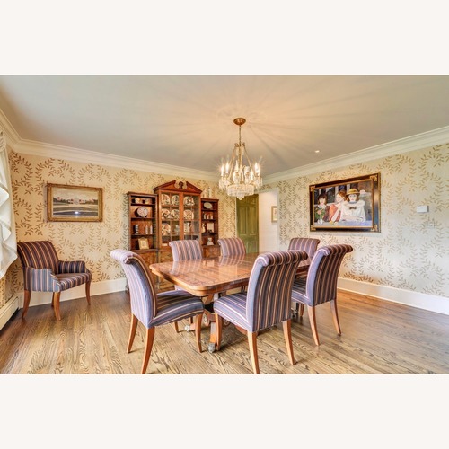 Used Dark Brown Fabric Dining Chairs for sale on AptDeco