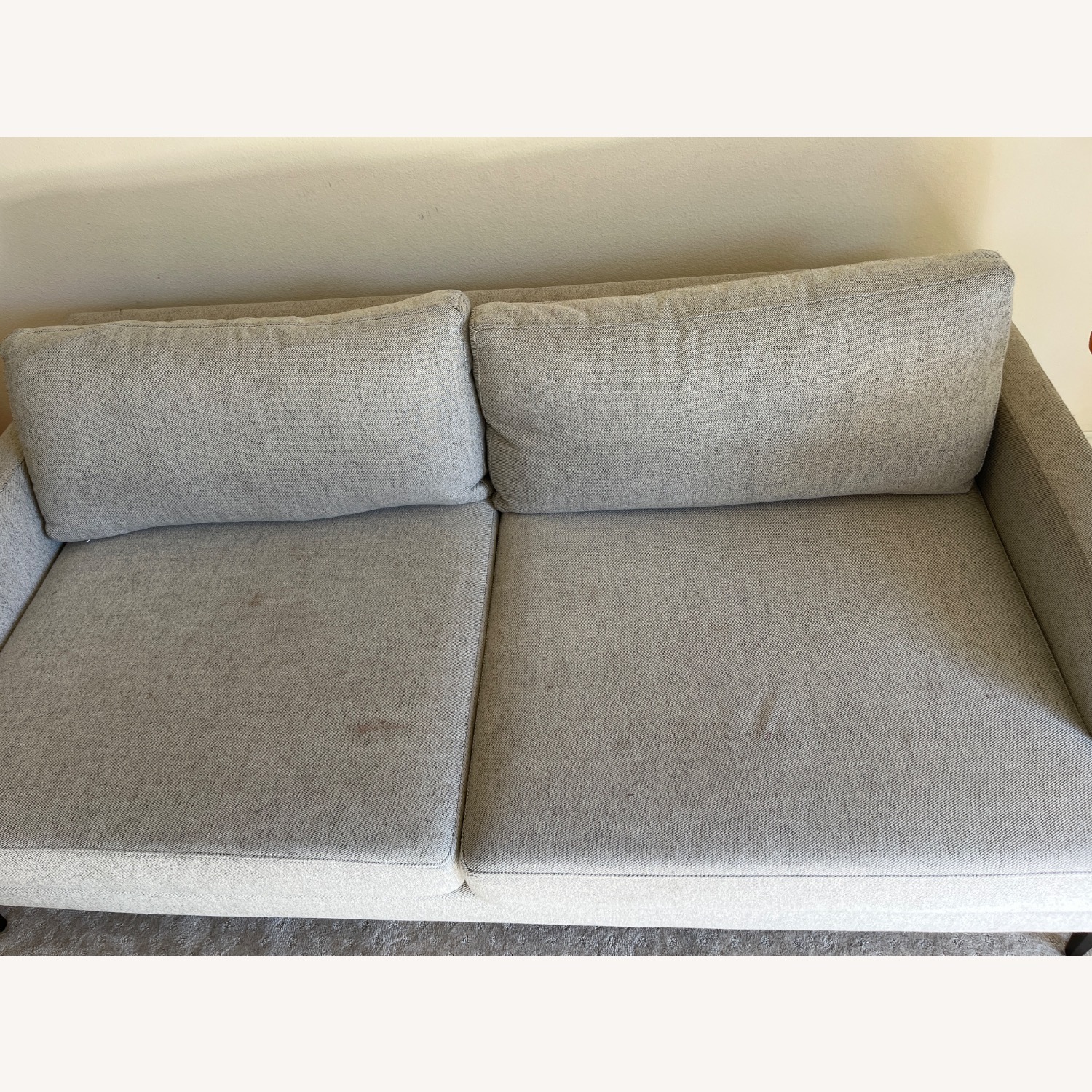 West Elm Andes Natural Fabric 2 Seater Sofa - image-2