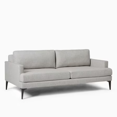 Used West Elm Andes Natural Fabric 2 Seater Sofa for sale on AptDeco
