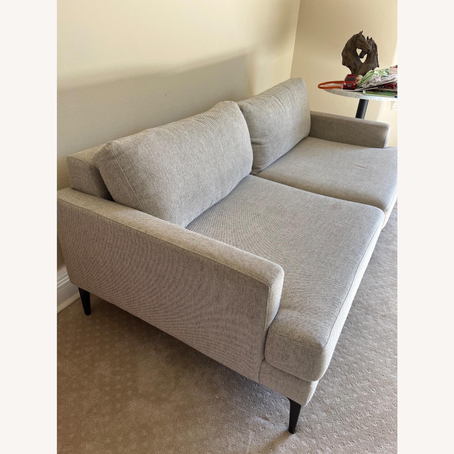 West Elm Andes Natural Fabric 2 Seater Sofa - image-3