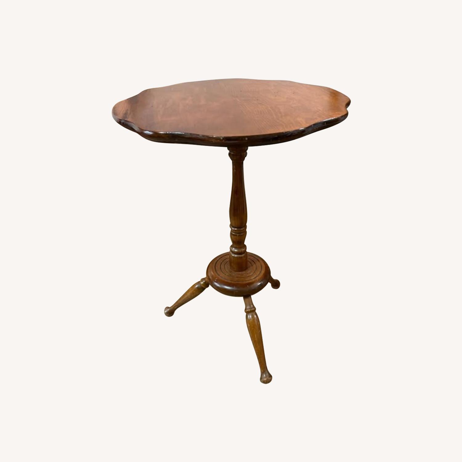Cornwall Wood Products Flip Top Tripod Side Table - image-0