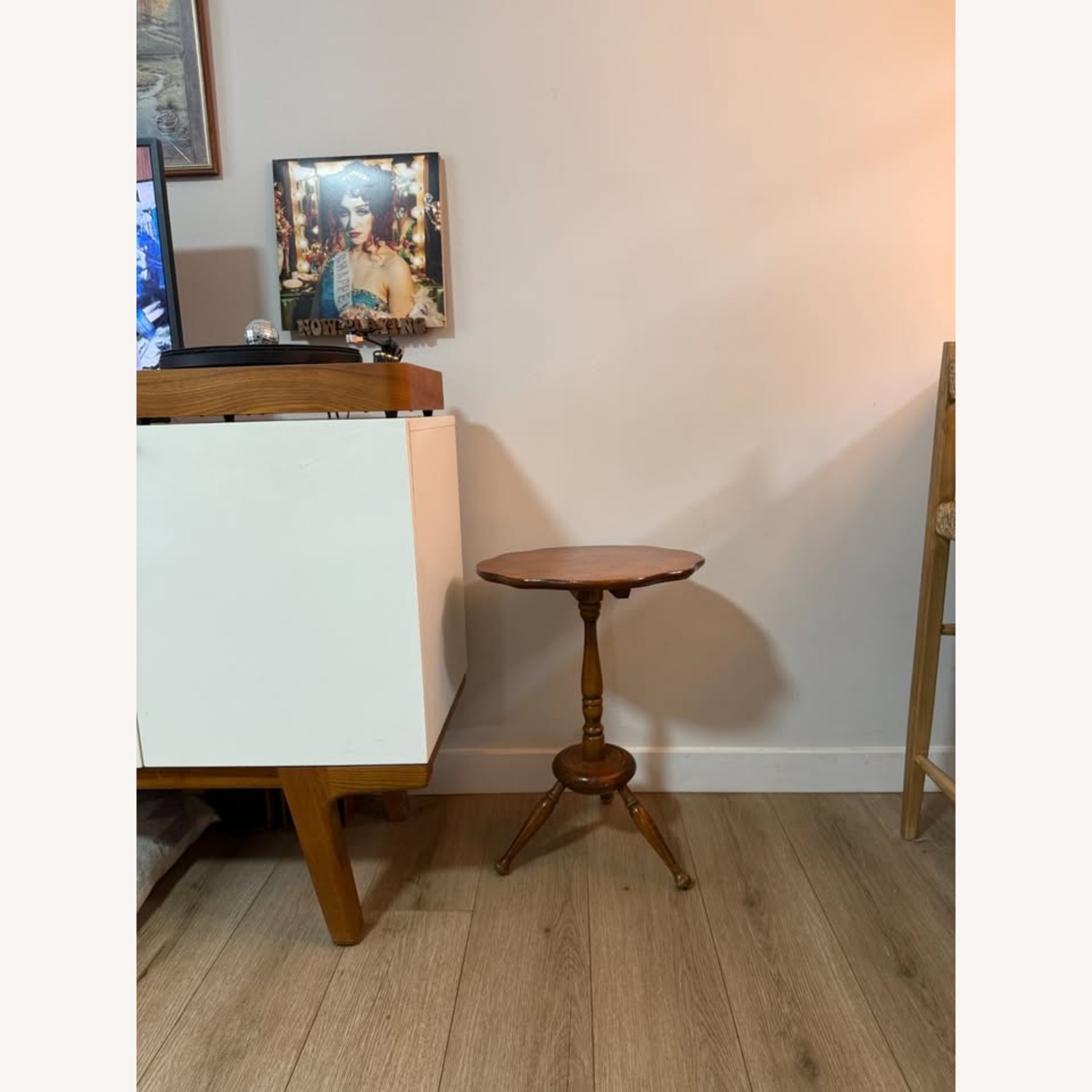 Cornwall Wood Products Flip Top Tripod Side Table - image-10