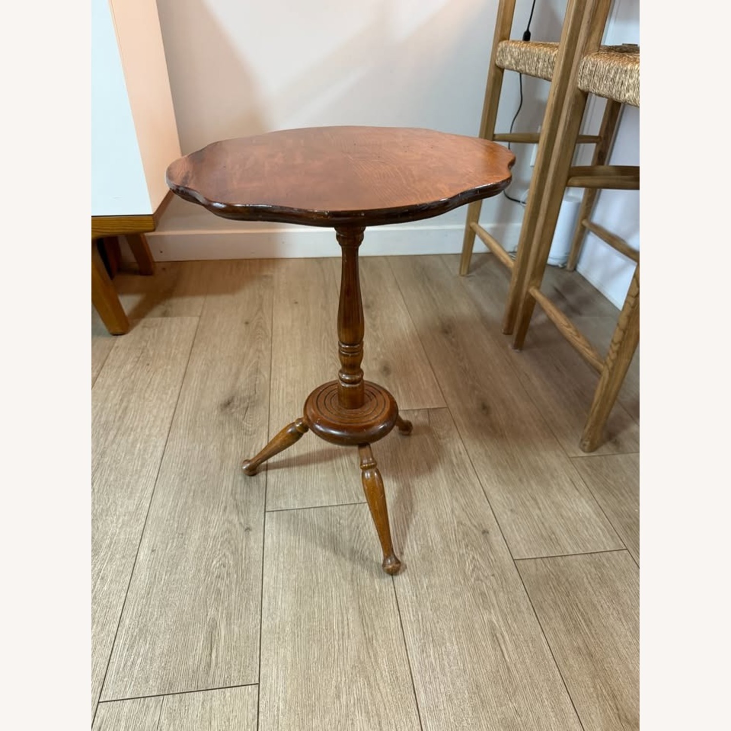 Cornwall Wood Products Flip Top Tripod Side Table - image-9