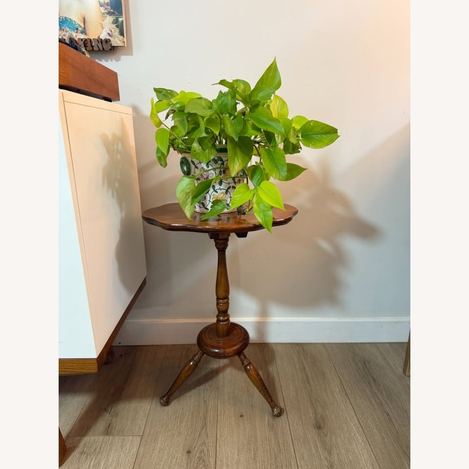 Cornwall Wood Products Flip Top Tripod Side Table - image-7