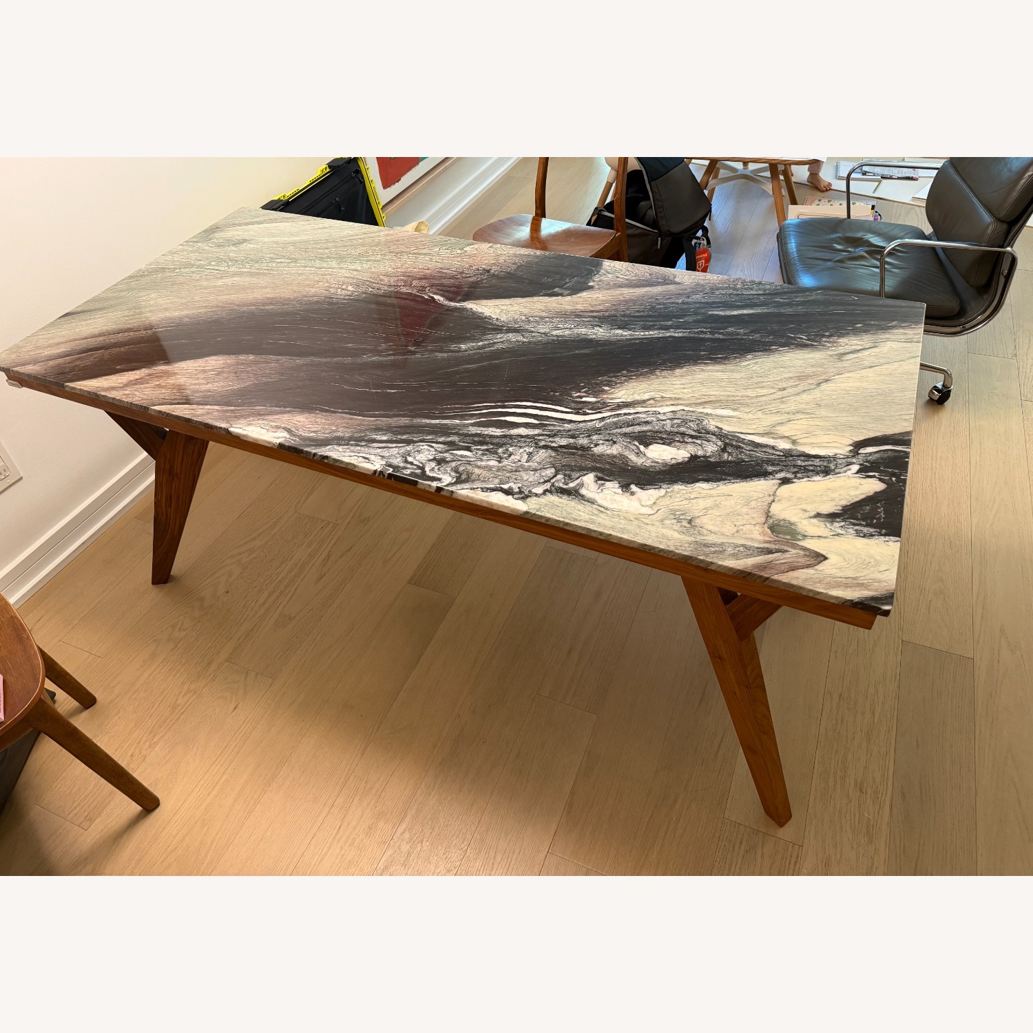 Organic Modernism Karlo Black Marble Dining Table - image-2