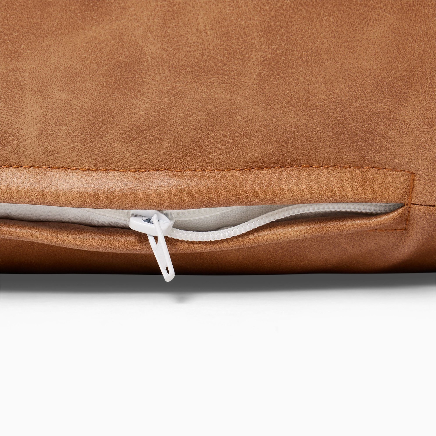 West Elm Vegan Leather Lounger Ottoman - image-1