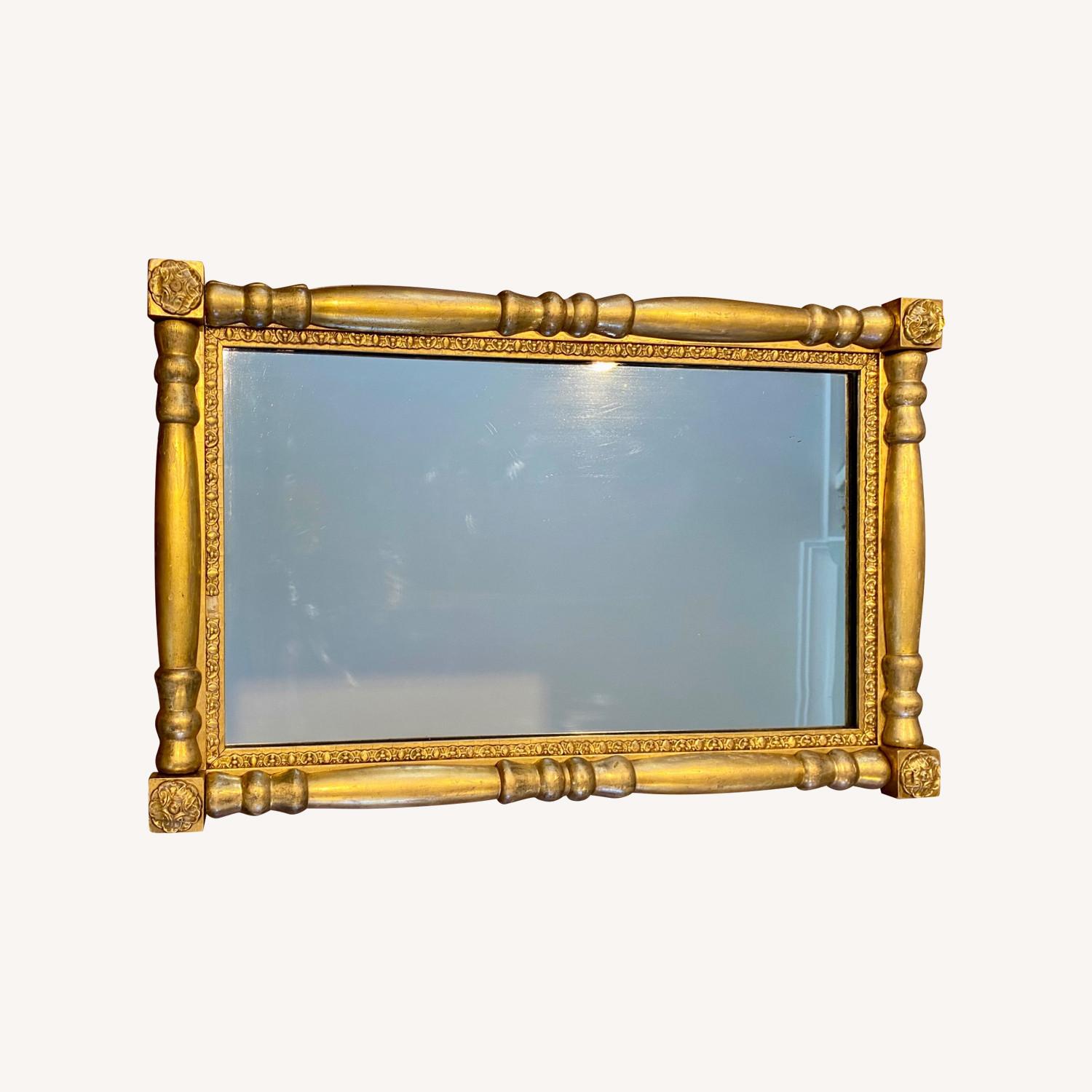 Gold Wood Wall Mirror - image-0