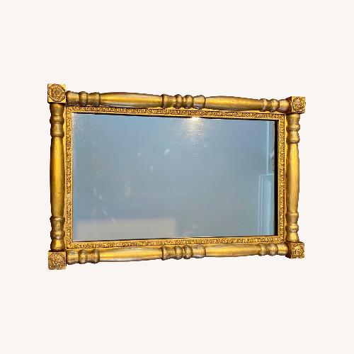 Used Gold Wood Wall Mirror for sale on AptDeco