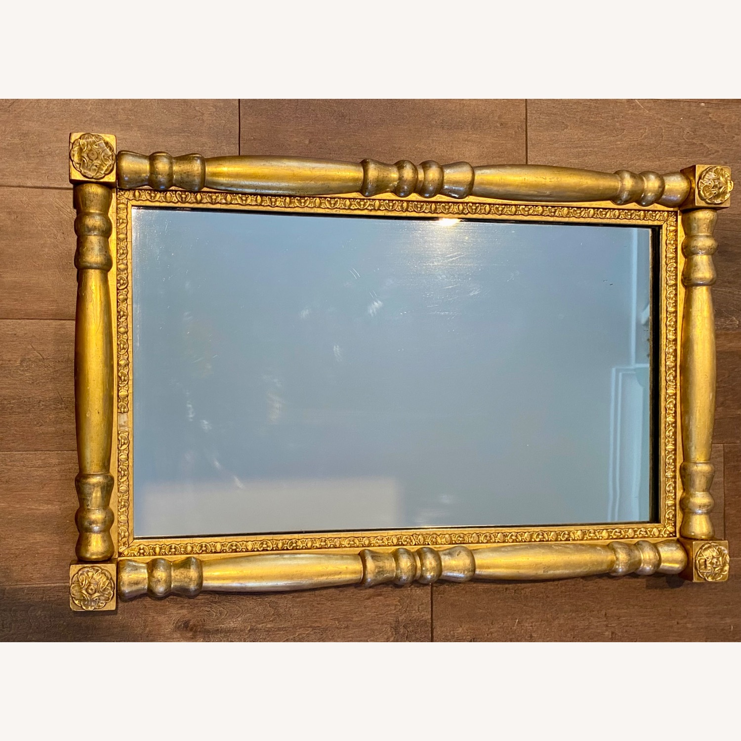 Gold Wood Wall Mirror - image-5