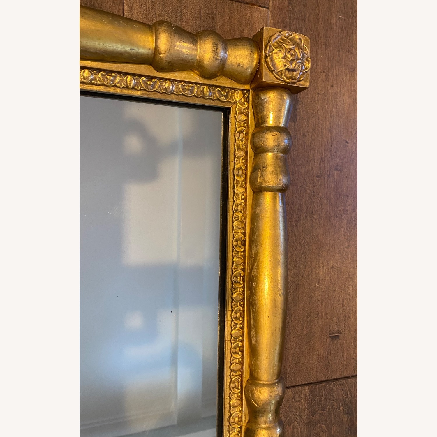 Gold Wood Wall Mirror - image-2
