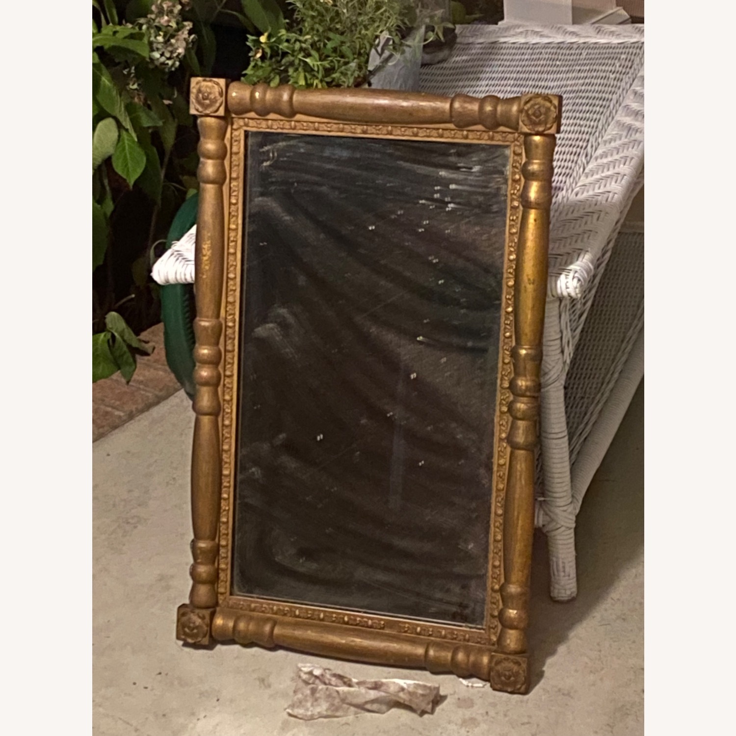 Gold Wood Wall Mirror - image-6