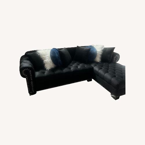 Used Black Fabric Couch  for sale on AptDeco