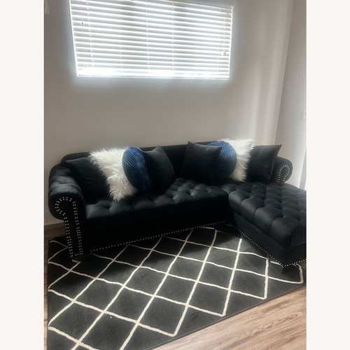 Used Black Fabric Couch  for sale on AptDeco