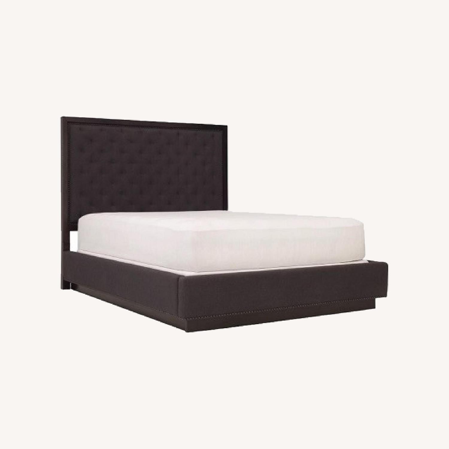 Raymour & Flanigan Senza Black Queen Bed - image-0