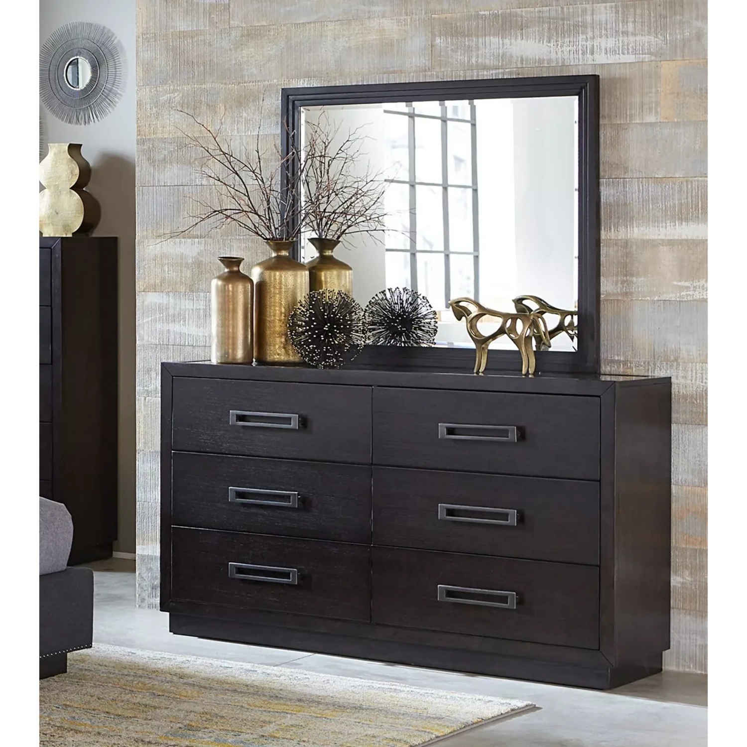 Raymour & Flanigan Senza Dark Brown Wood Dresser - image-4