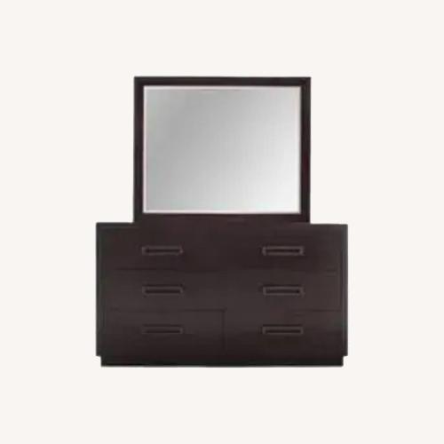 Used Raymour & Flanigan Senza Dark Brown Wood Dresser for sale on AptDeco