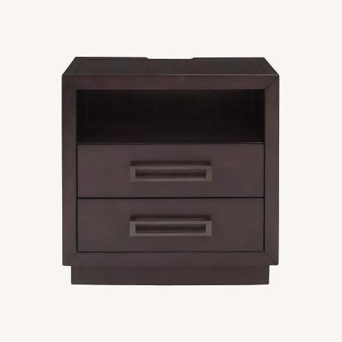 Used Raymour & Flanigan Senza Dark Brown Side Table for sale on AptDeco