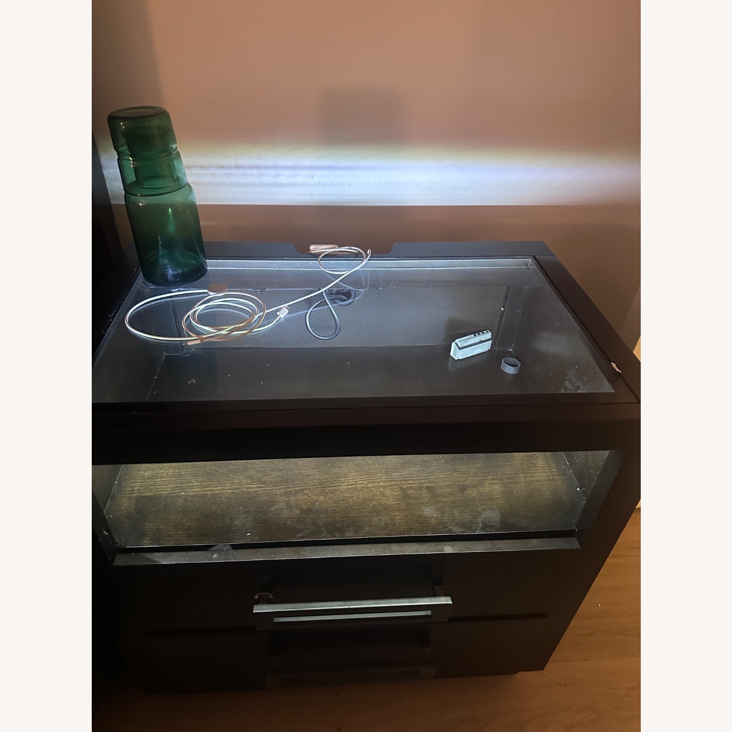 Raymour & Flanigan Senza Dark Brown Side Table - image-3