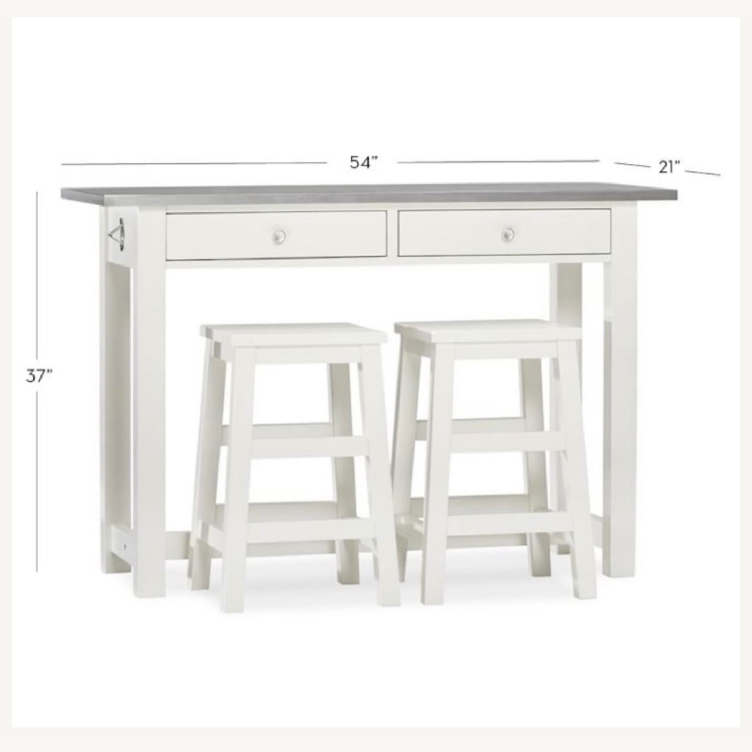 Pottery Barn Balboa Kitchen Island - image-2