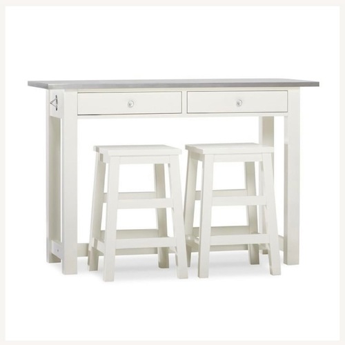 Used Pottery Barn Balboa Kitchen Island for sale on AptDeco