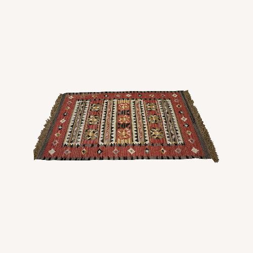 Used Vintage Turkish Kilim Wool Rug for sale on AptDeco