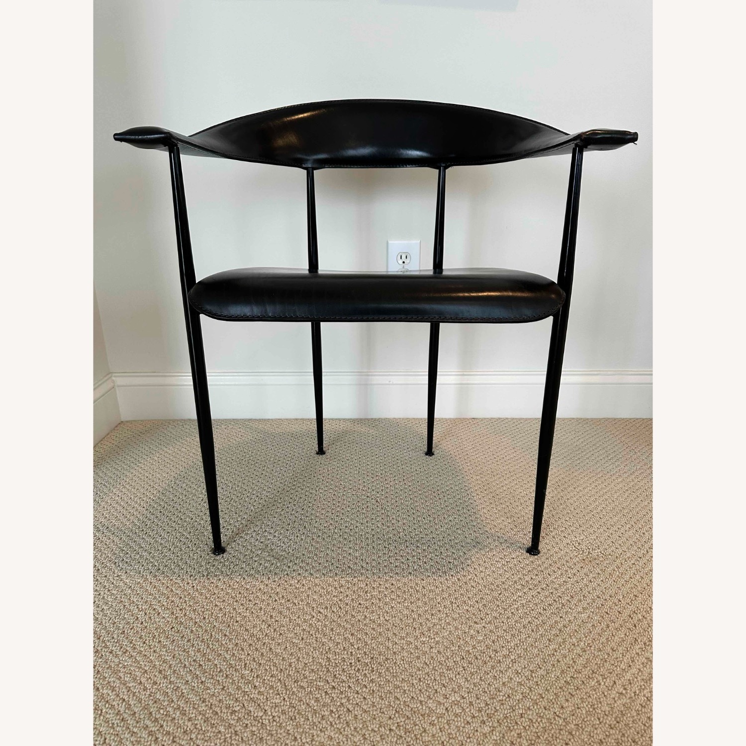 FASEM Black Leather Armchair - image-6