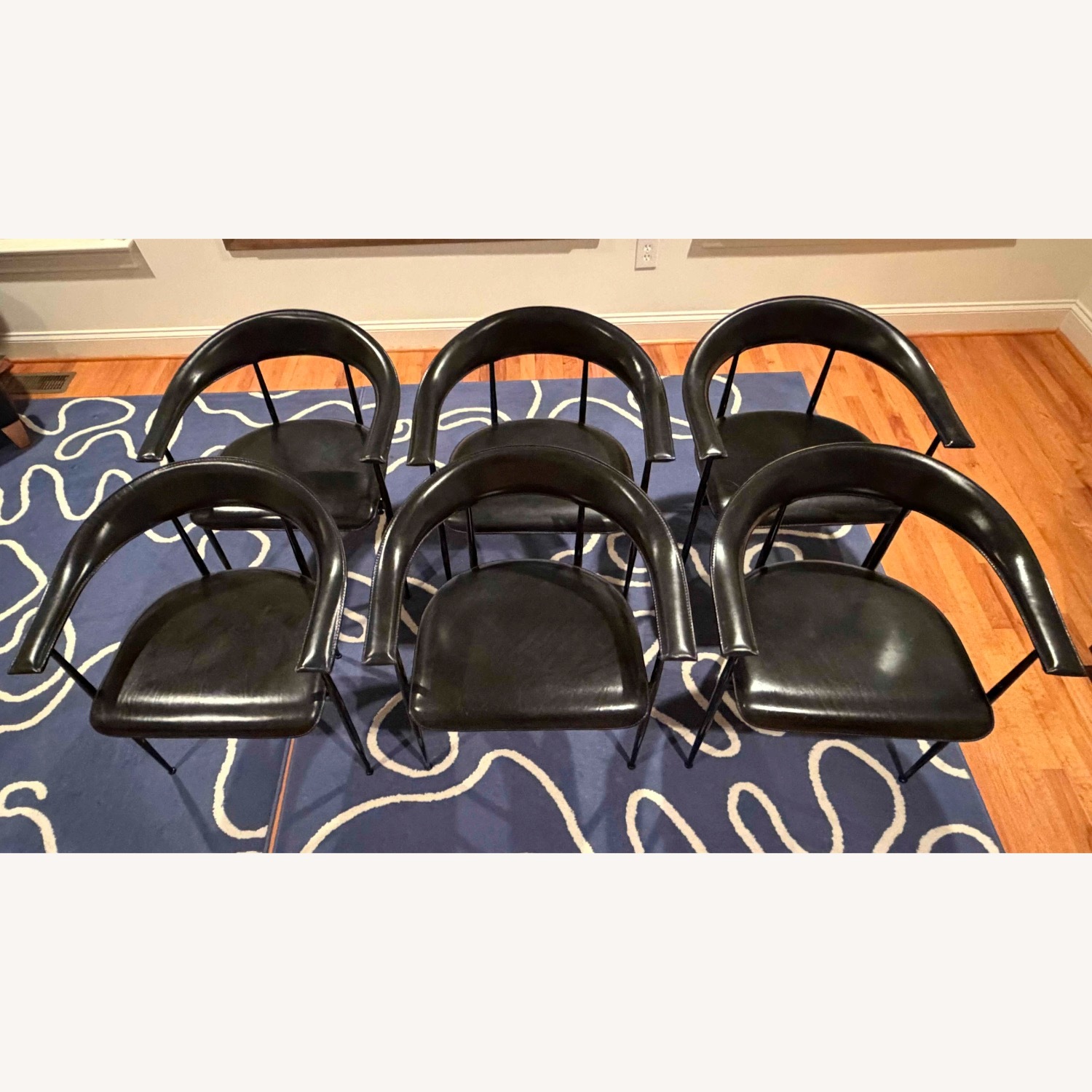 FASEM Black Leather Armchair - image-1