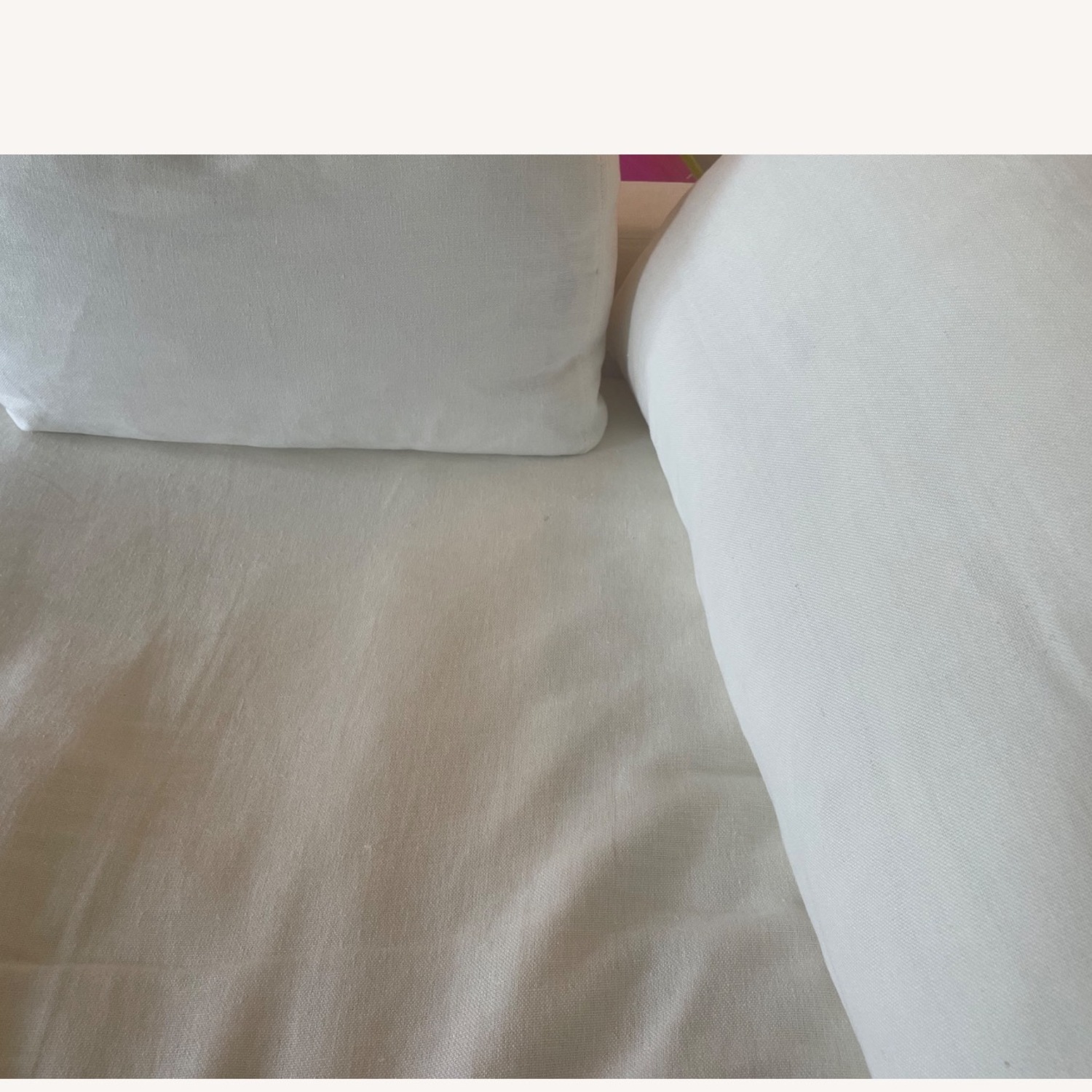 HD Buttercup Tiburon White Fabric 2 Seater Sofa - image-5