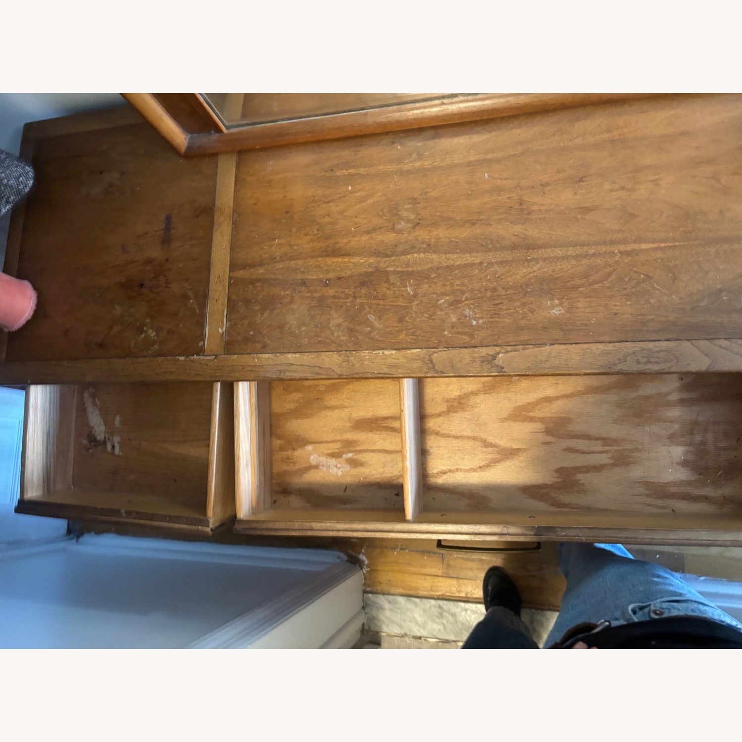 Mid-Century Drexel Meridian Dresser Light Brown - image-3