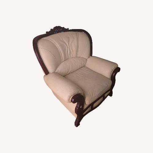 Used Natural Leather Accent Chairs for sale on AptDeco