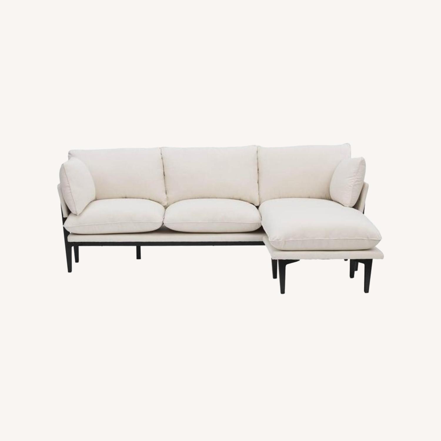 Floyd Light Gray Fabric 3+ Piece Sectional - image-0