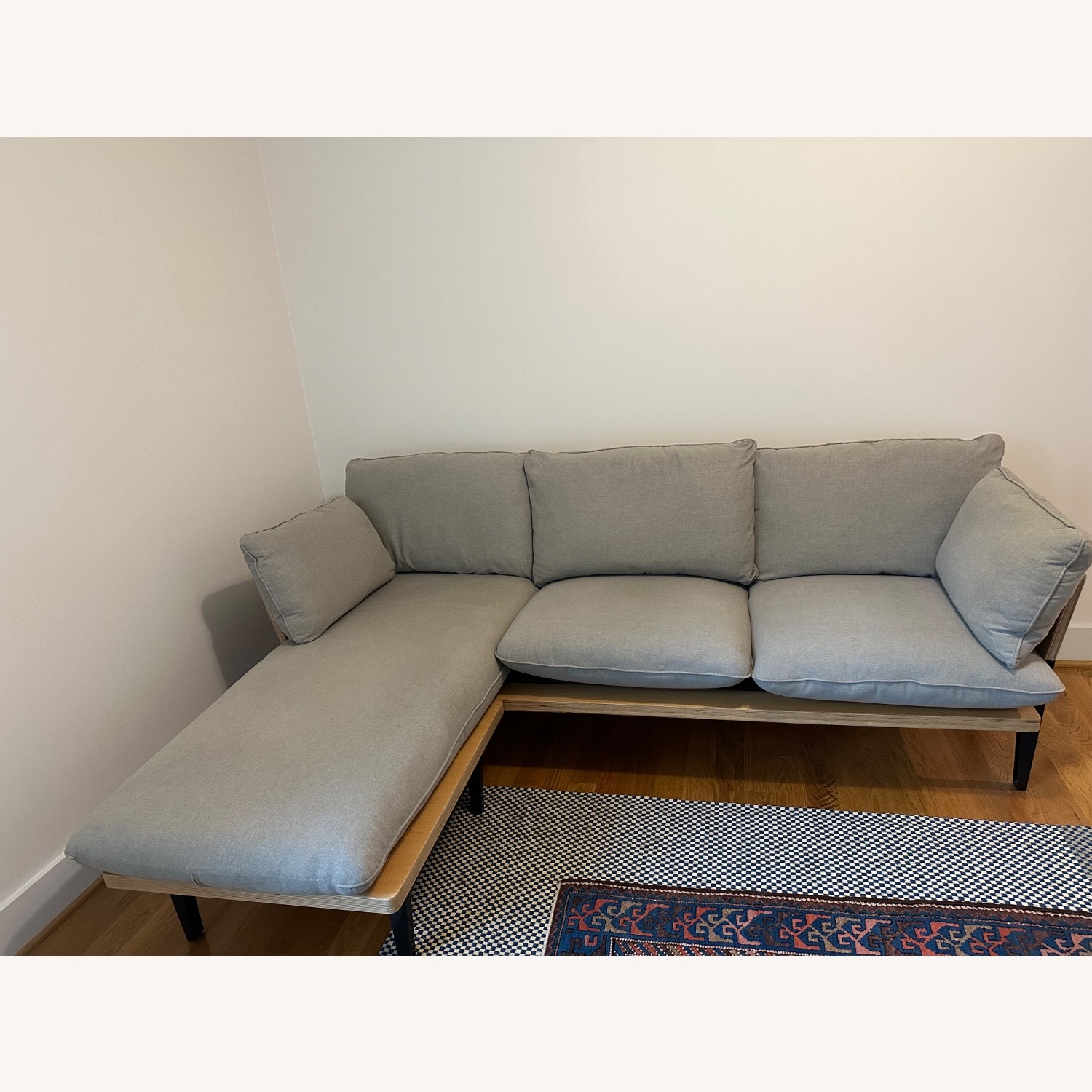 Floyd Light Gray Fabric 3+ Piece Sectional - image-3