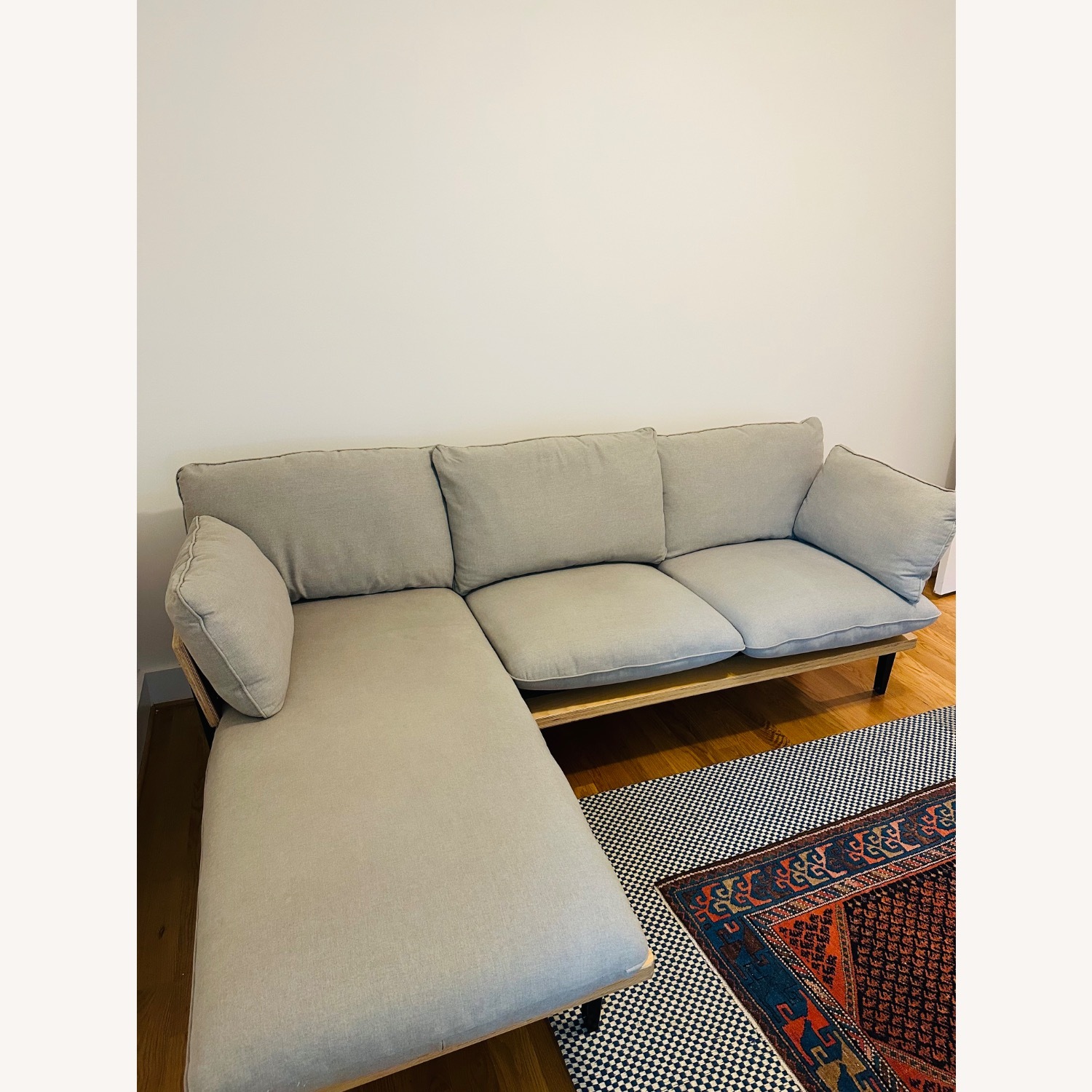 Floyd Light Gray Fabric 3+ Piece Sectional - image-2