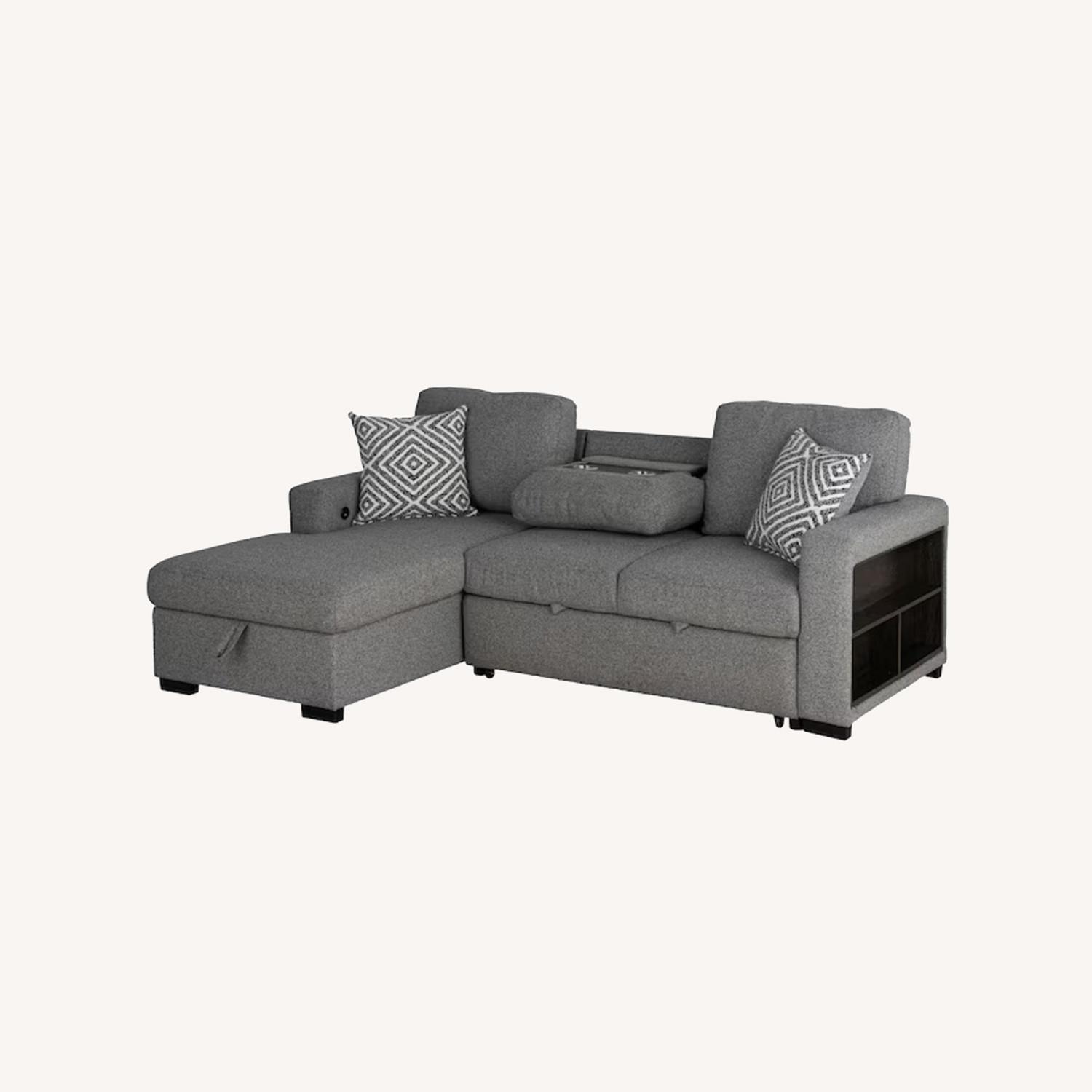 Oswin Light Gray Loveseat - image-0