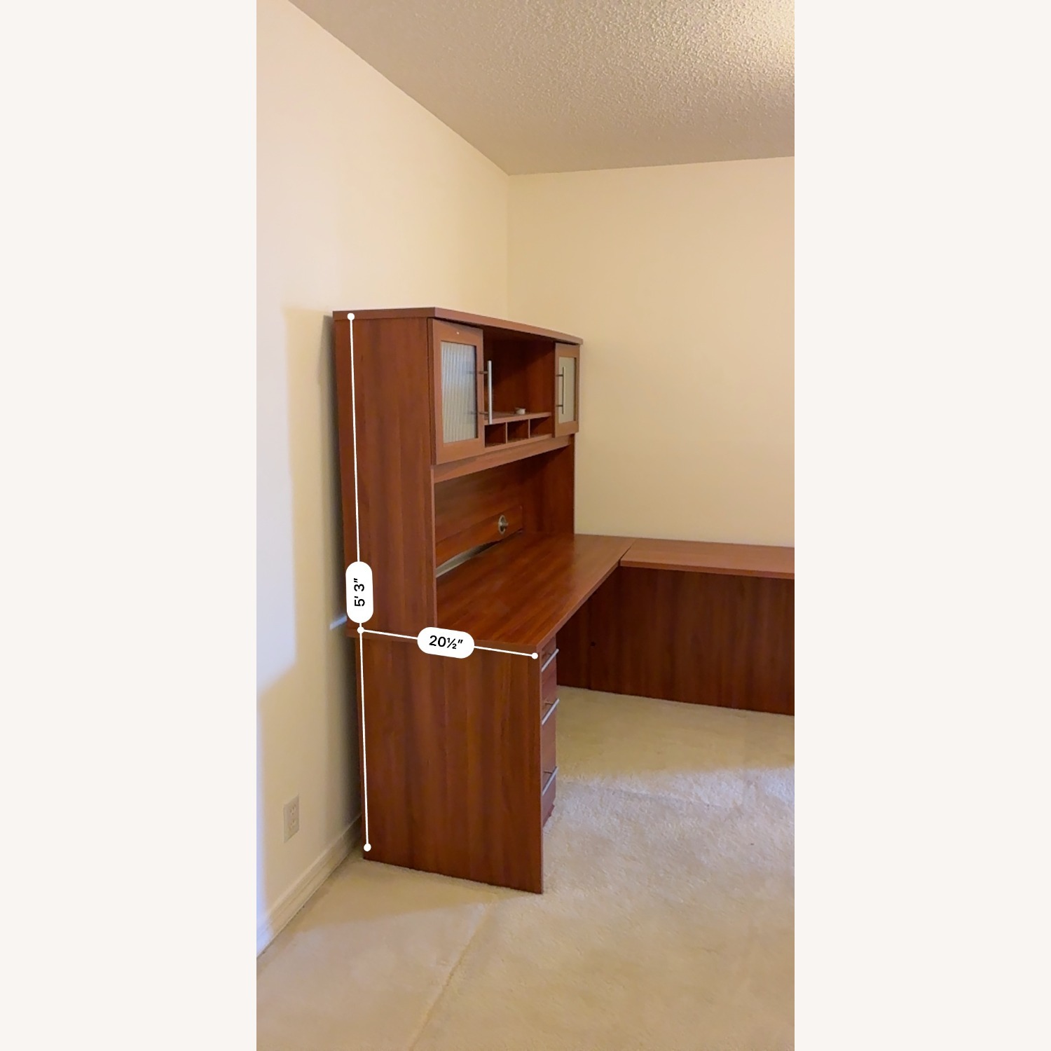 Light Brown Desk - L Shape - image-3