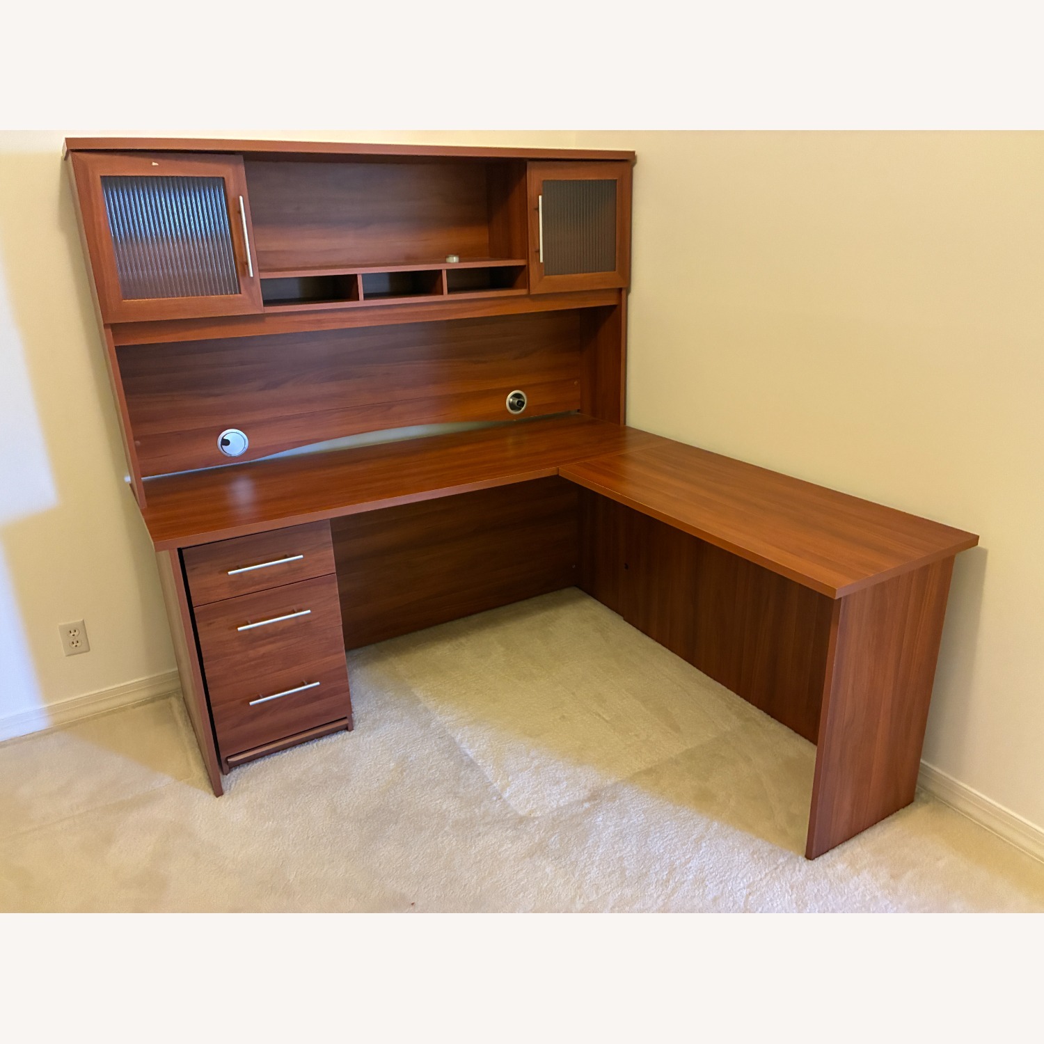 Light Brown Desk - L Shape - image-1