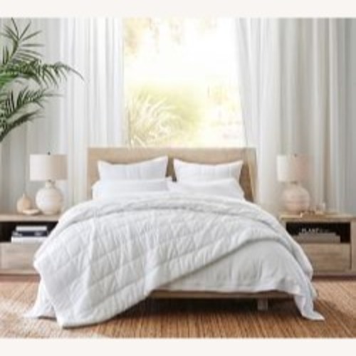 Used Cayman Platform Bed & Headboard, Queen, Biscotti for sale on AptDeco