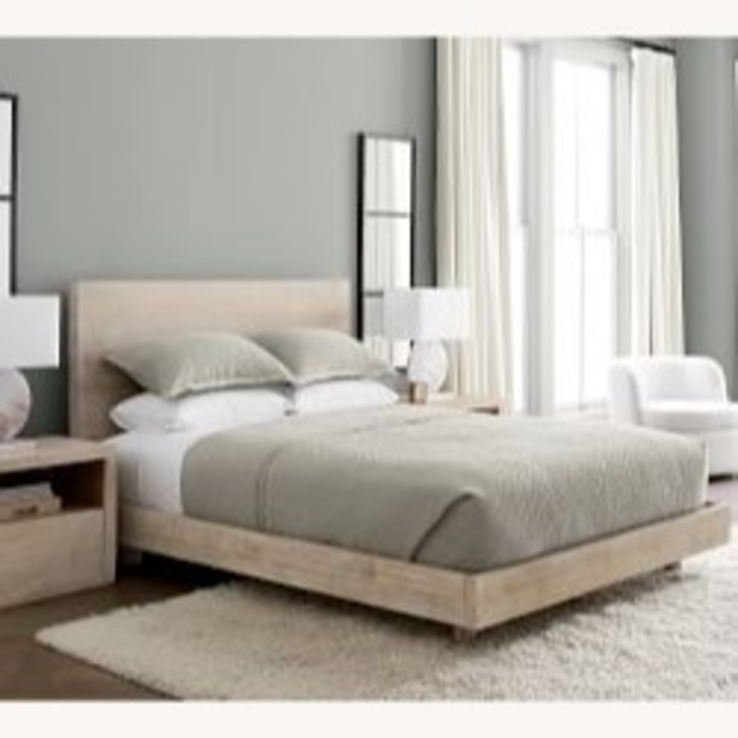 Cayman Platform Bed & Headboard, Queen, Biscotti - image-3